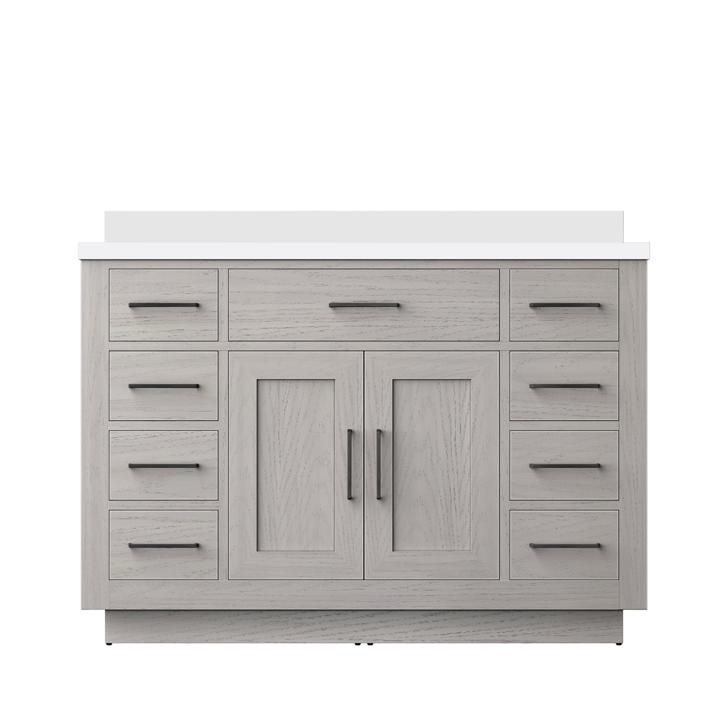 Abbey 48 in W x 22 in D White Oak Single Bath Vanity