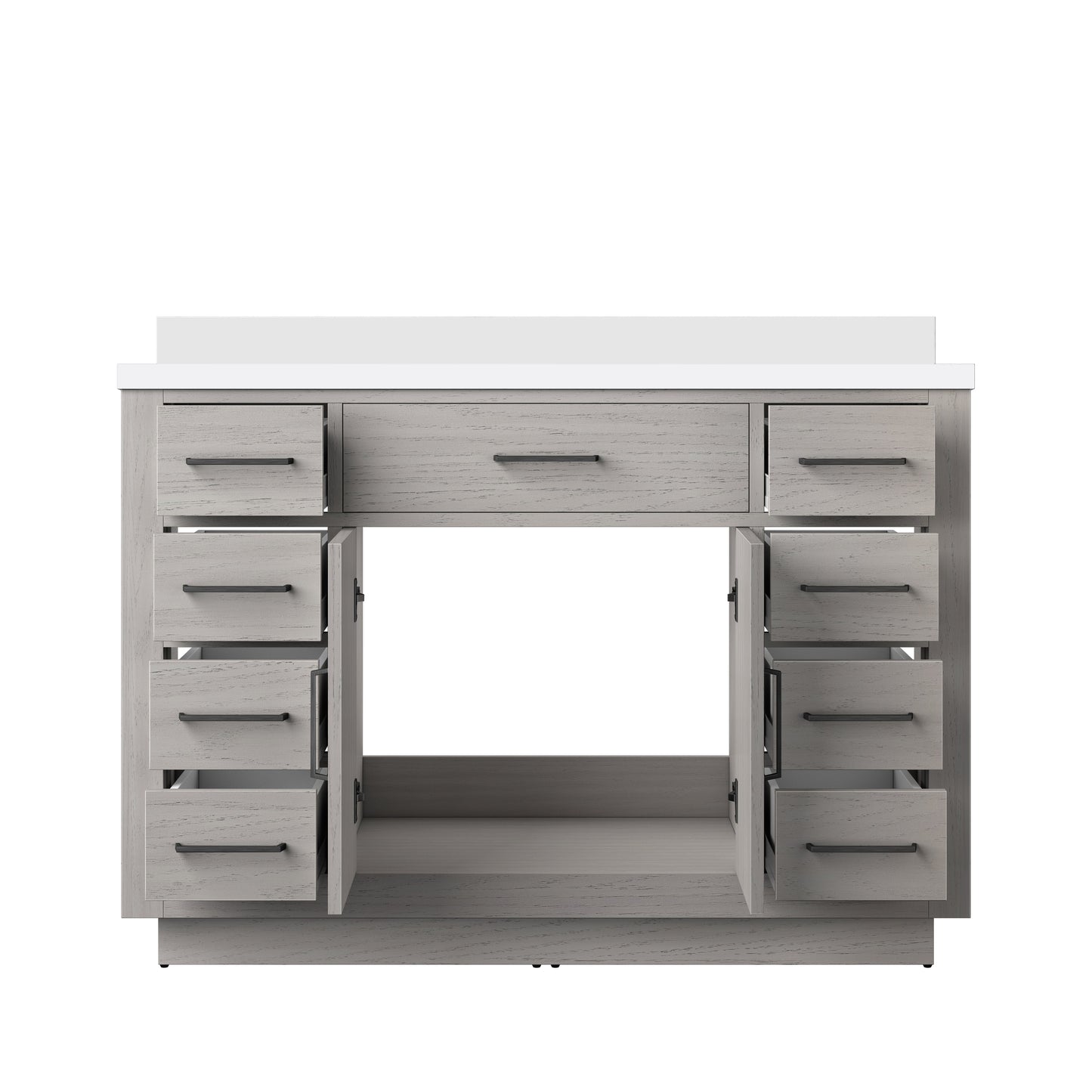 Abbey 48 in W x 22 in D White Oak Single Bath Vanity