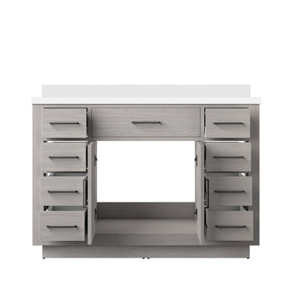 Abbey 48 in W x 22 in D White Oak Single Bath Vanity