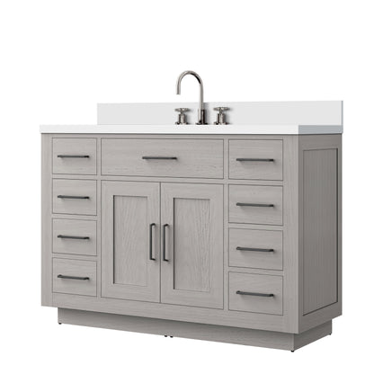 Abbey 48 in W x 22 in D White Oak Single Bath Vanity