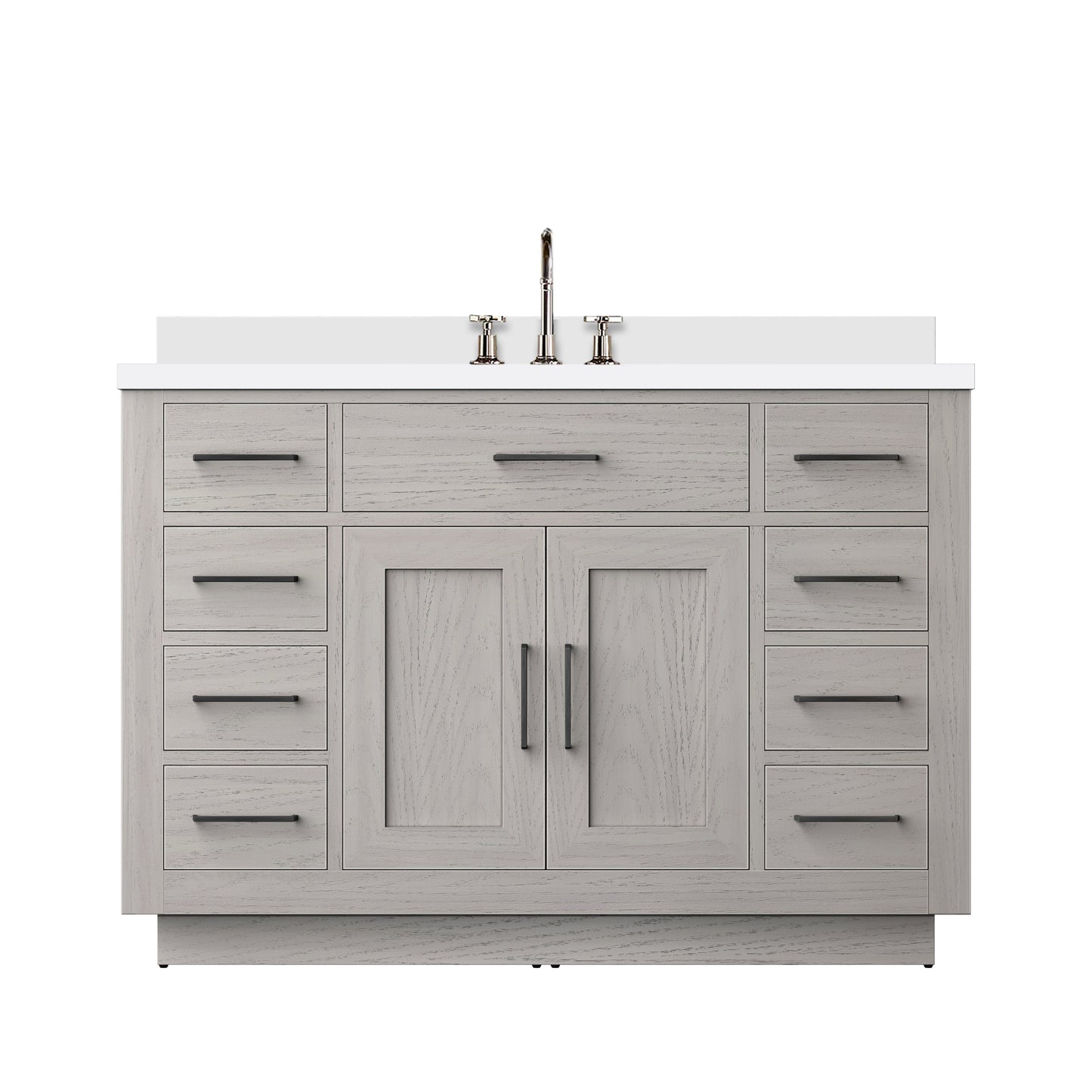Abbey 48 in W x 22 in D White Oak Single Bath Vanity