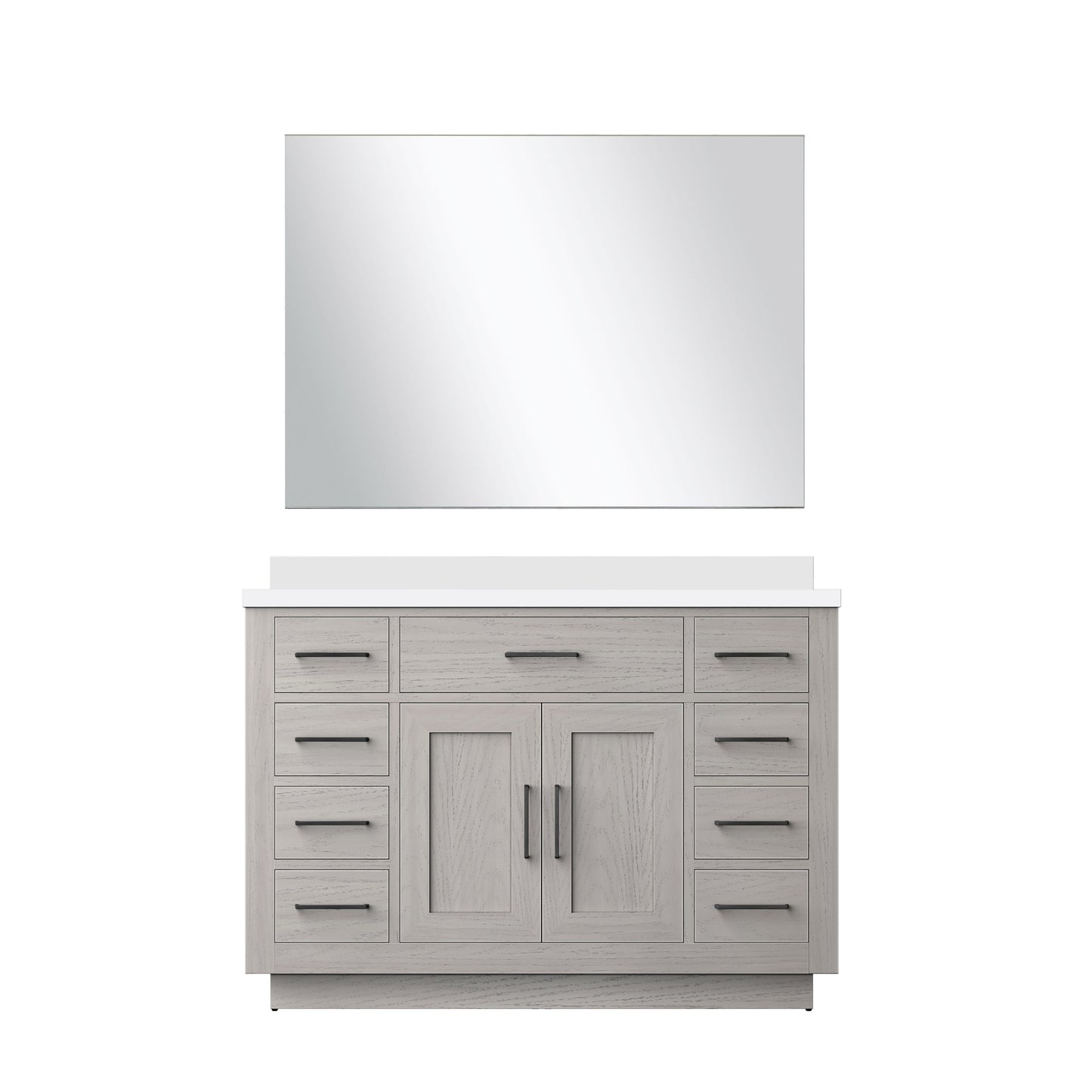 Abbey 48 in W x 22 in D White Oak Single Bath Vanity