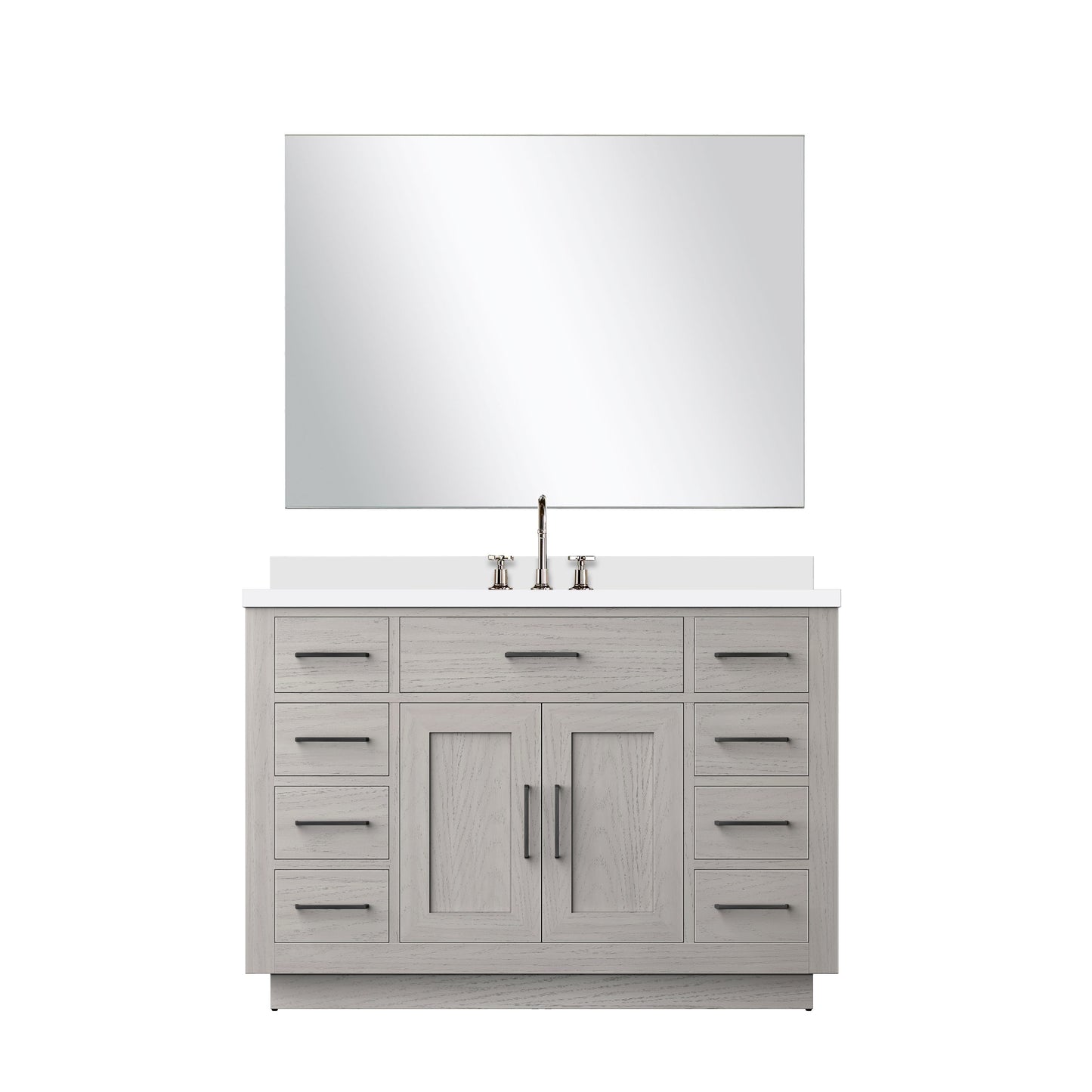 Abbey 48 in W x 22 in D White Oak Single Bath Vanity