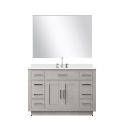Abbey 48 in W x 22 in D White Oak Single Bath Vanity