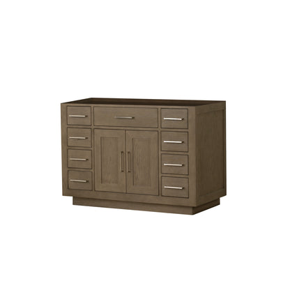 Abbey 48 in W x 22 in D Grey Oak Single Bath Vanity