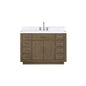 Abbey 48 in W x 22 in D Grey Oak Single Bath Vanity