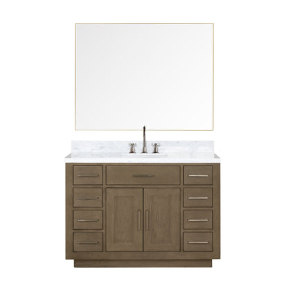 Abbey 48 in W x 22 in D Grey Oak Single Bath Vanity