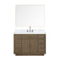 Abbey 48 in W x 22 in D Grey Oak Single Bath Vanity