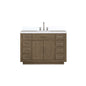 Abbey 48 in W x 22 in D Grey Oak Single Bath Vanity