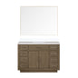 Abbey 48 in W x 22 in D Grey Oak Single Bath Vanity