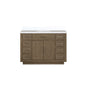 Abbey 48 in W x 22 in D Grey Oak Single Bath Vanity