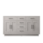 Abbey 60 in W x 22 in D White Oak Double Bath Vanity