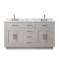 Abbey 60 in W x 22 in D White Oak Double Bath Vanity