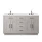Abbey 60 in W x 22 in D White Oak Double Bath Vanity