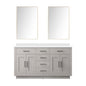 Abbey 60 in W x 22 in D White Oak Double Bath Vanity