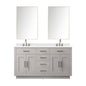 Abbey 60 in W x 22 in D White Oak Double Bath Vanity