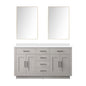 Abbey 60 in W x 22 in D White Oak Double Bath Vanity