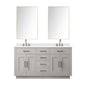 Abbey 60 in W x 22 in D White Oak Double Bath Vanity