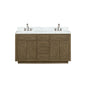 Abbey 60 in W x 22 in D Grey Oak Double Bath Vanity