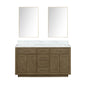 Abbey 60 in W x 22 in D Grey Oak Double Bath Vanity