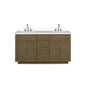 Abbey 60 in W x 22 in D Grey Oak Double Bath Vanity