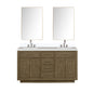 Abbey 60 in W x 22 in D Grey Oak Double Bath Vanity