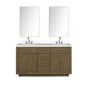 Abbey 60 in W x 22 in D Grey Oak Double Bath Vanity
