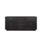 Abbey 72 in W x 22 in D Black Oak Double Bath Vanity