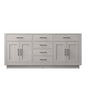 Abbey 72 in W x 22 in D White Oak Double Bath Vanity