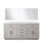 Abbey 72 in W x 22 in D White Oak Double Bath Vanity
