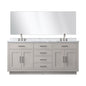 Abbey 72 in W x 22 in D White Oak Double Bath Vanity