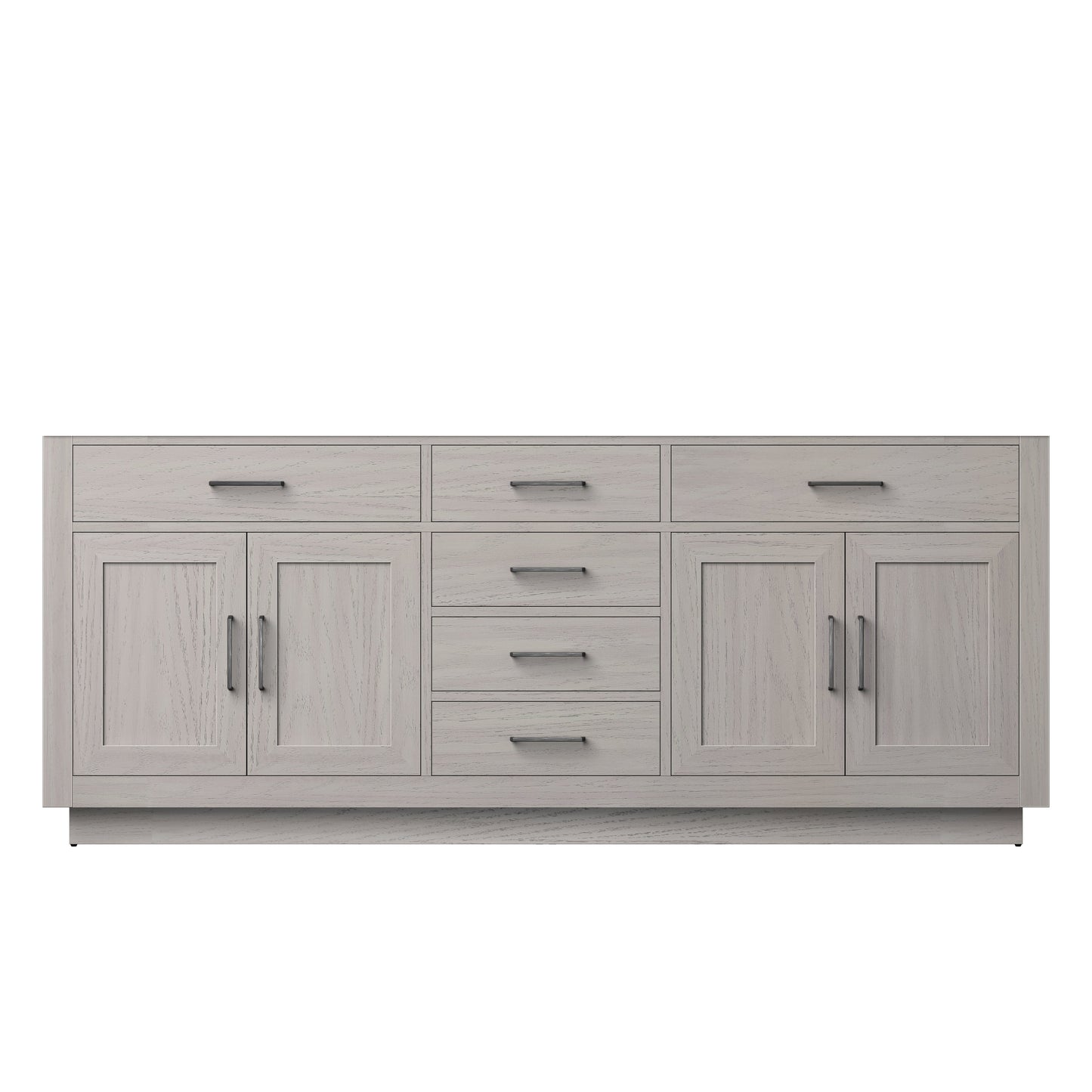 Abbey 80 in W x 22 in D White Oak Double Bath Vanity