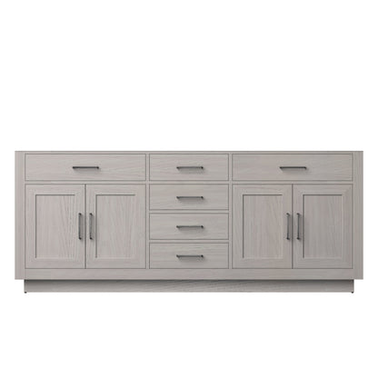 Abbey 80 in W x 22 in D White Oak Double Bath Vanity