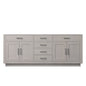 Abbey 80 in W x 22 in D White Oak Double Bath Vanity