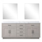 Abbey 80 in W x 22 in D White Oak Double Bath Vanity