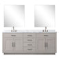 Abbey 80 in W x 22 in D White Oak Double Bath Vanity