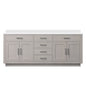 Abbey 80 in W x 22 in D White Oak Double Bath Vanity