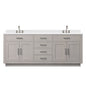 Abbey 80 in W x 22 in D White Oak Double Bath Vanity