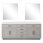 Abbey 80 in W x 22 in D White Oak Double Bath Vanity