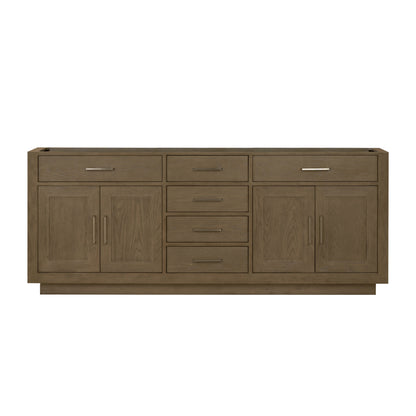 Abbey 80 in W x 22 in D Grey Oak Double Bath Vanity