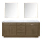 Abbey 80 in W x 22 in D Grey Oak Double Bath Vanity