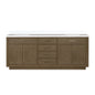 Abbey 80 in W x 22 in D Grey Oak Double Bath Vanity