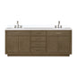 Abbey 80 in W x 22 in D Grey Oak Double Bath Vanity