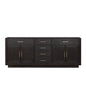 Abbey 84 in W x 22 in D Black Oak Double Bath Vanity