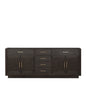 Abbey 84 in W x 22 in D Brown Oak Double Bath Vanity