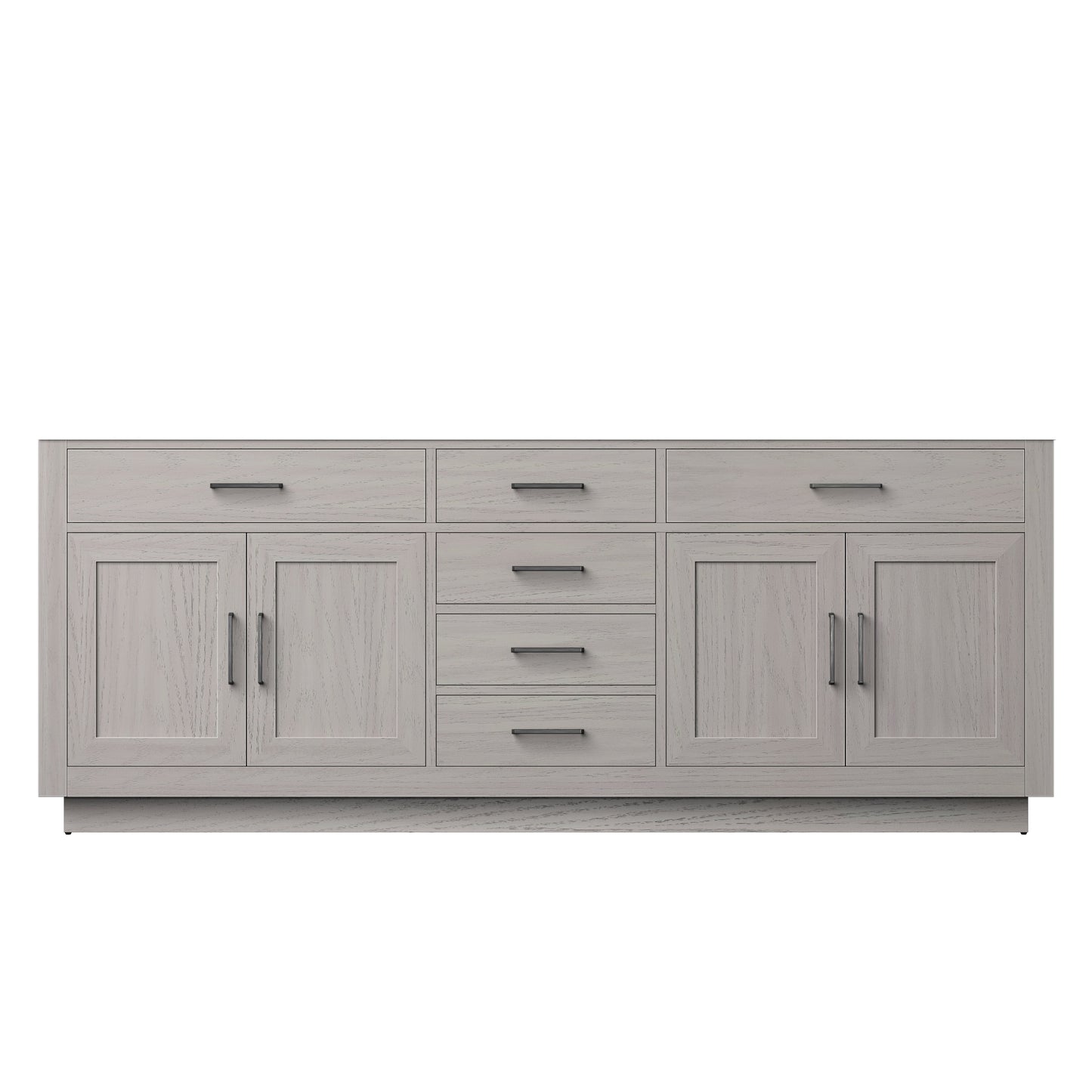 Abbey 84 in W x 22 in D White Oak Double Bath Vanity