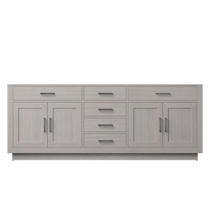 Abbey 84 in W x 22 in D White Oak Double Bath Vanity