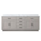 Abbey 84 in W x 22 in D White Oak Double Bath Vanity
