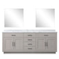 Abbey 84 in W x 22 in D White Oak Double Bath Vanity