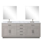 Abbey 84 in W x 22 in D White Oak Double Bath Vanity